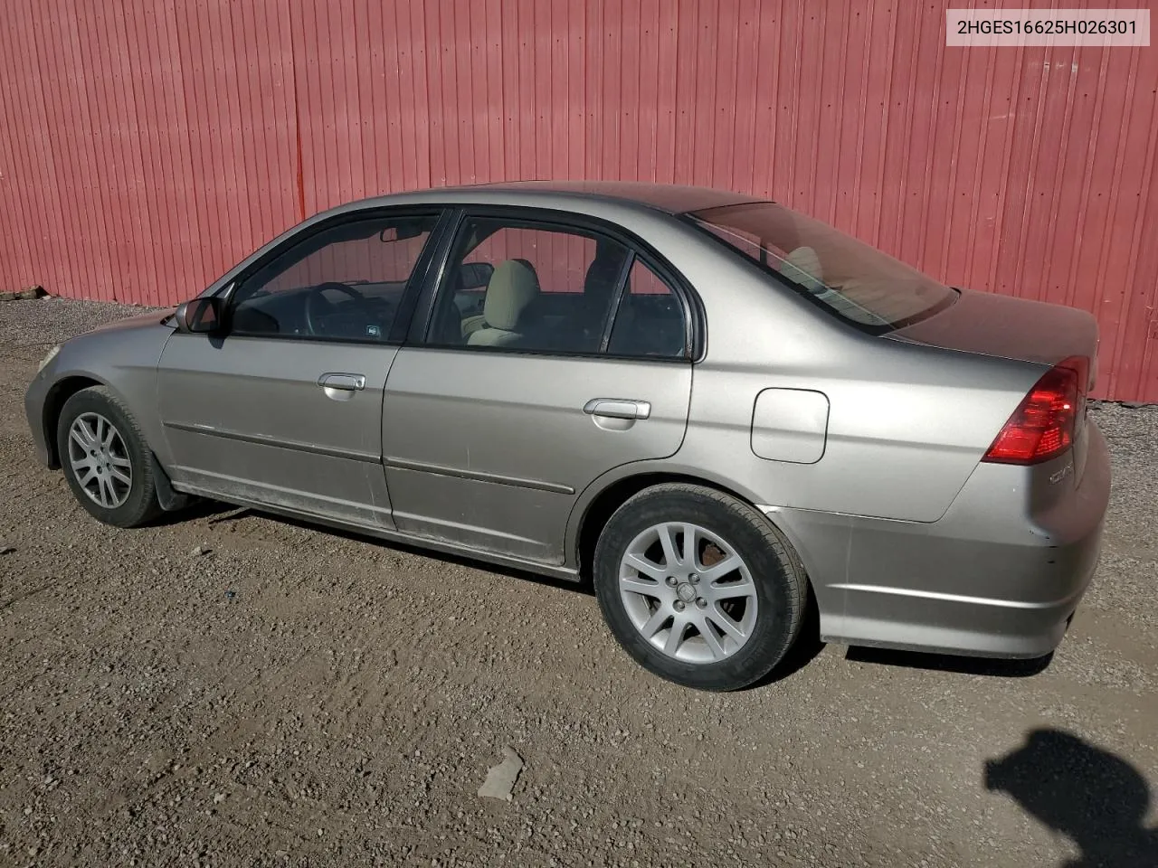 2HGES16625H026301 2005 Honda Civic Lx