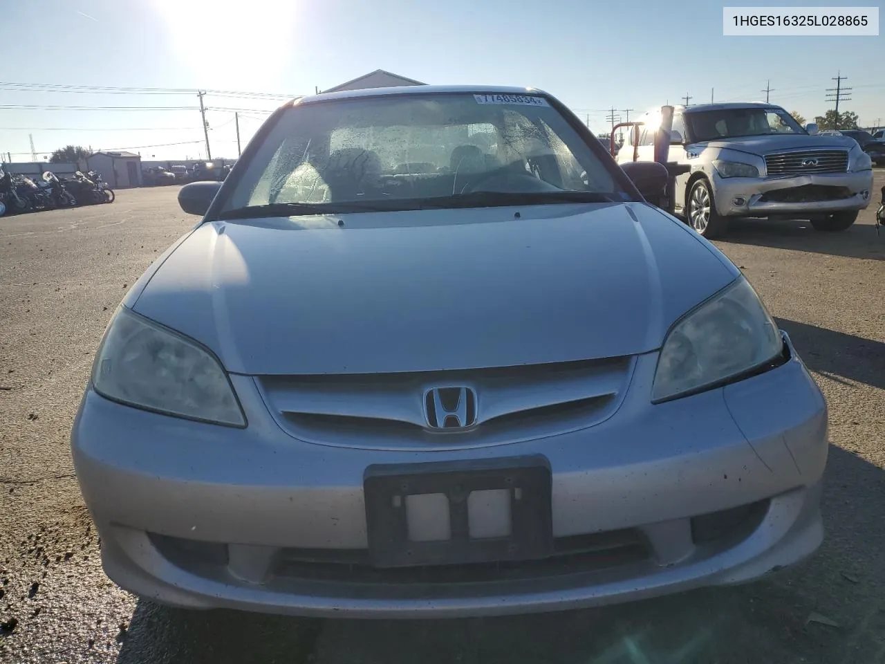 1HGES16325L028865 2005 Honda Civic Dx Vp