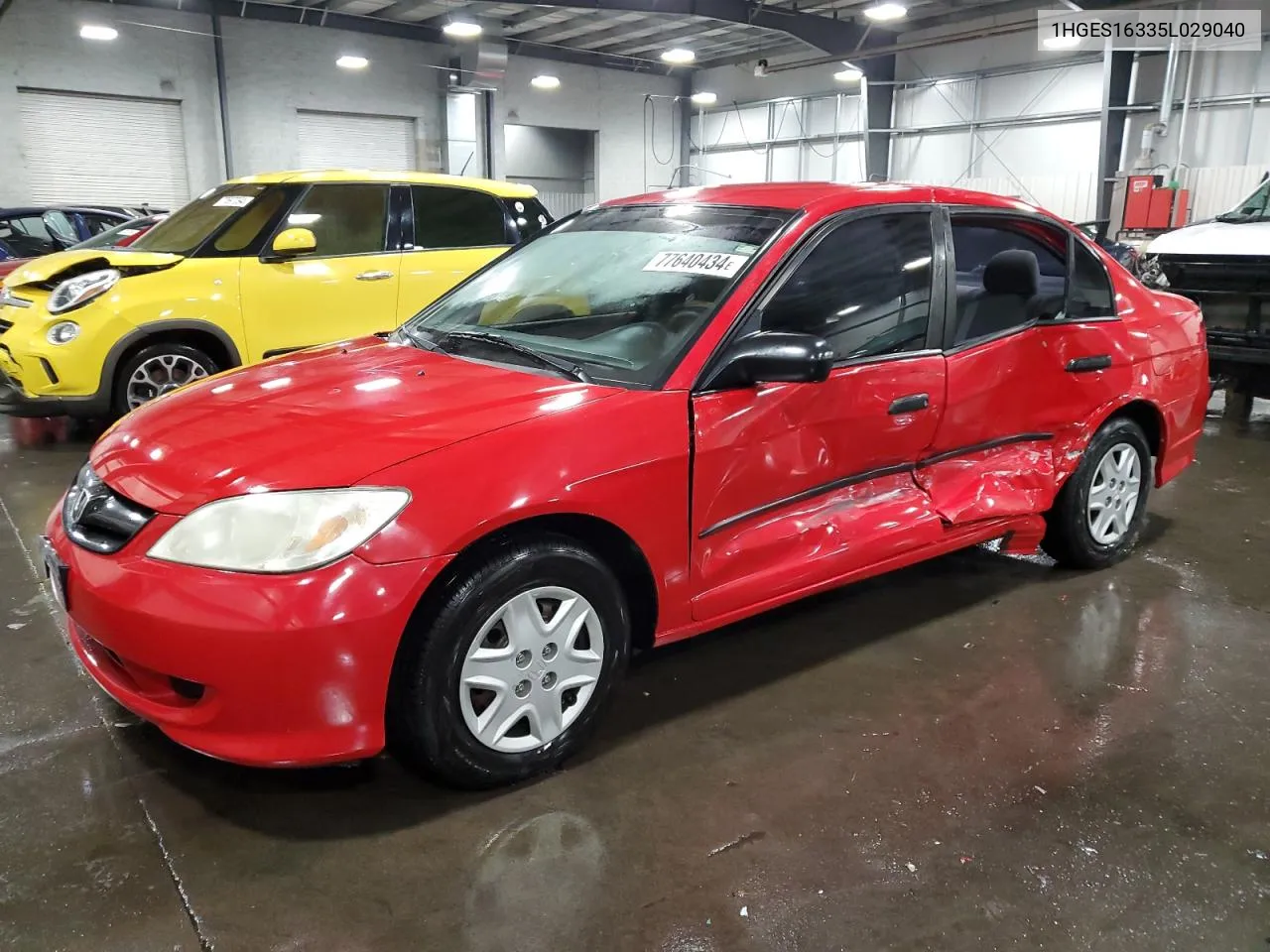 2005 Honda Civic Dx Vp VIN: 1HGES16335L029040 Lot: 77640434