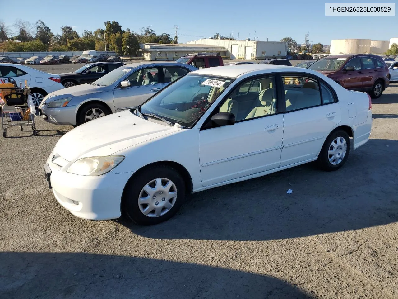 2005 Honda Civic Gx VIN: 1HGEN26525L000529 Lot: 77891084