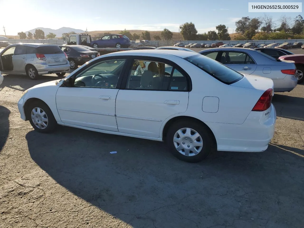 2005 Honda Civic Gx VIN: 1HGEN26525L000529 Lot: 77891084