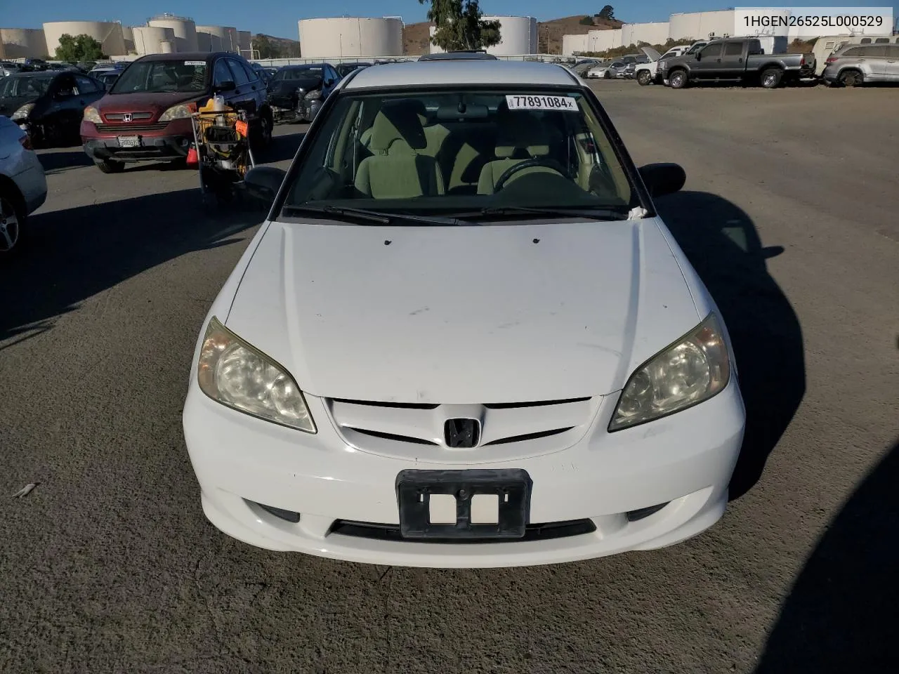 2005 Honda Civic Gx VIN: 1HGEN26525L000529 Lot: 77891084