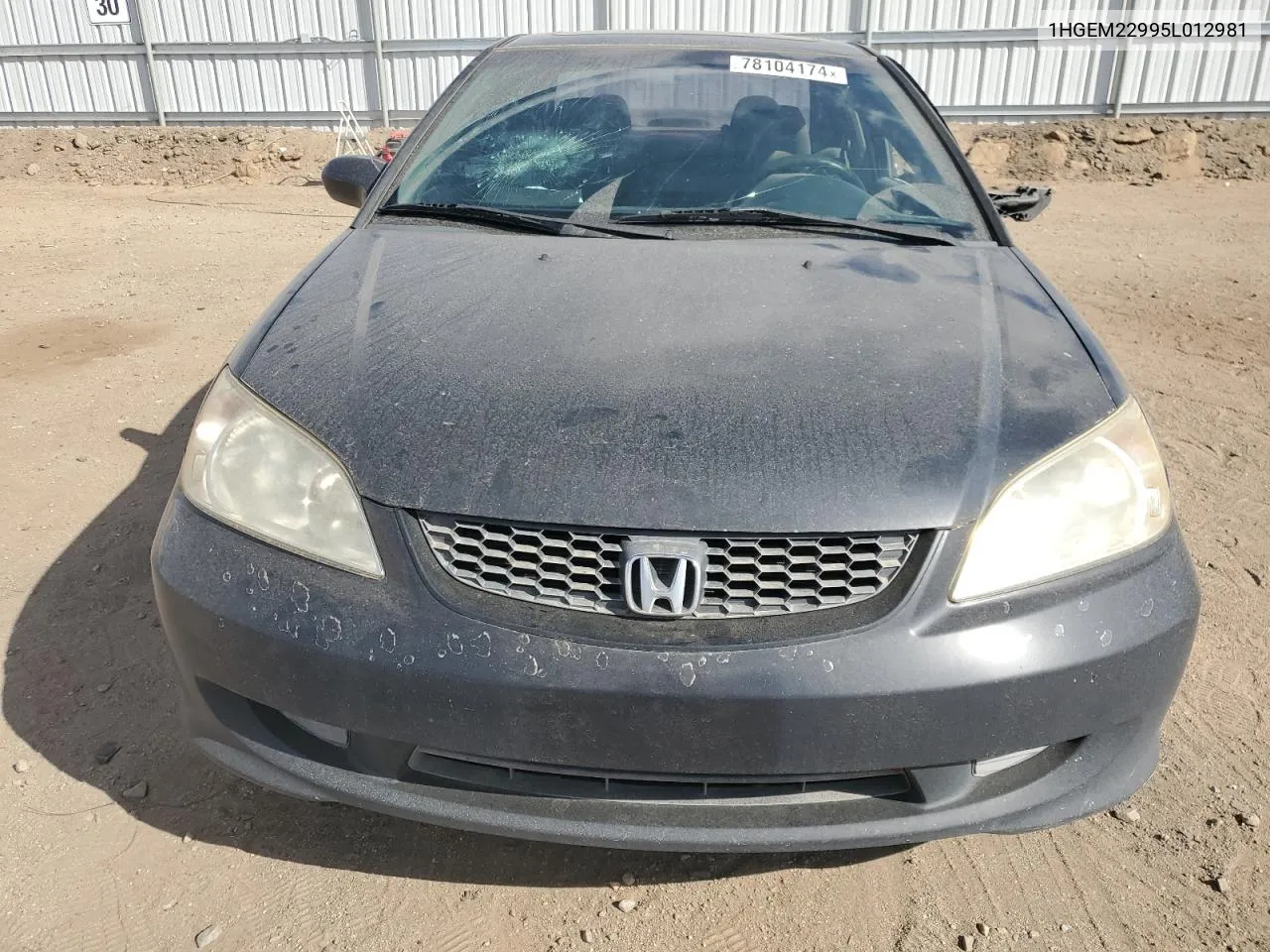 2005 Honda Civic Ex VIN: 1HGEM22995L012981 Lot: 78104174