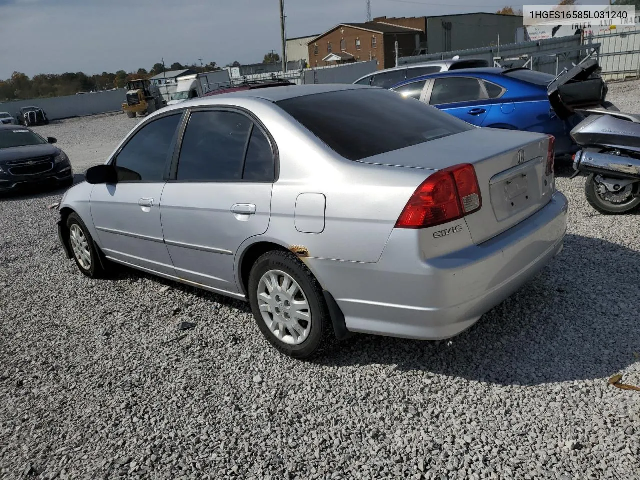 2005 Honda Civic Lx VIN: 1HGES16585L031240 Lot: 78234464