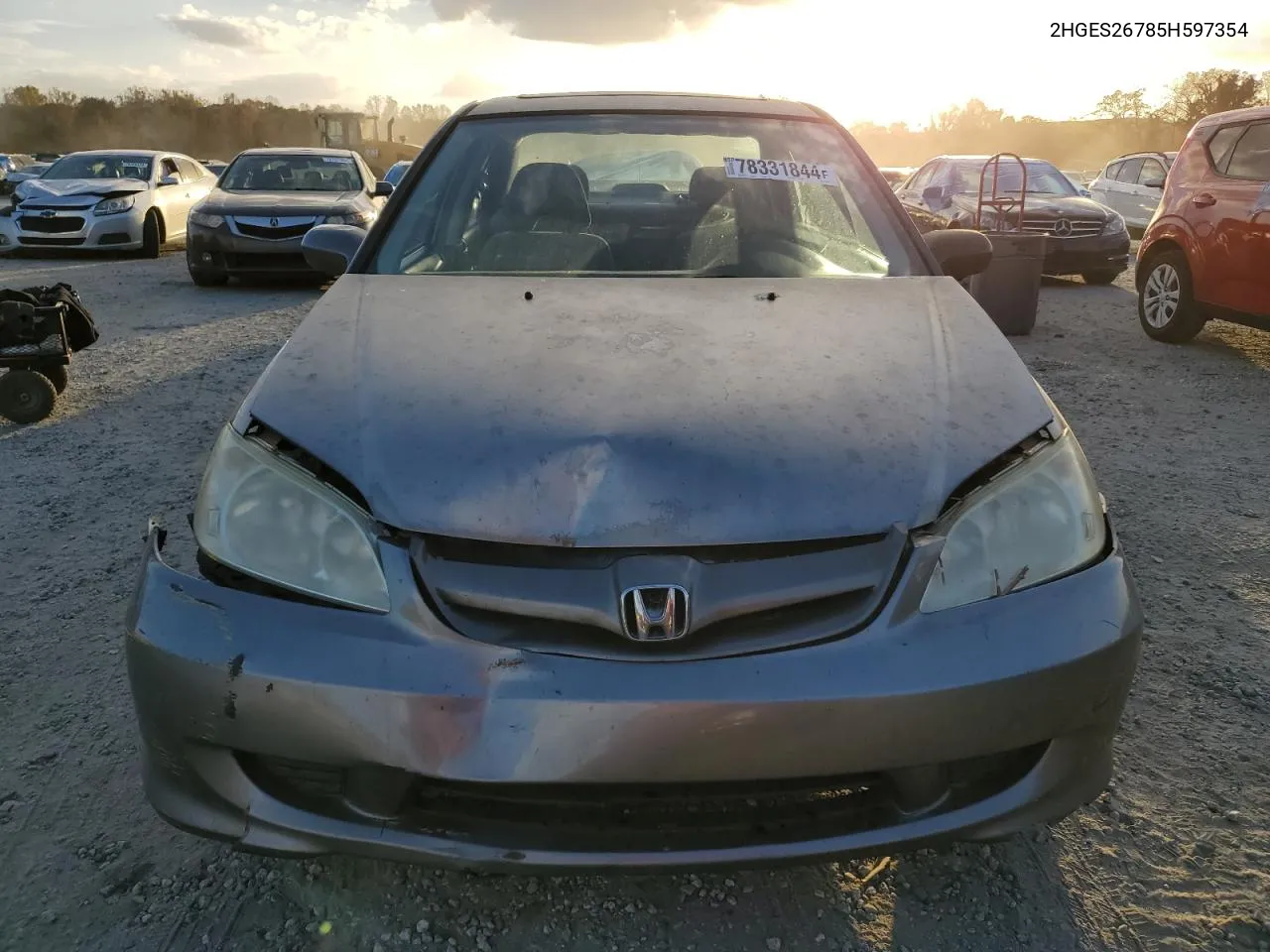 2005 Honda Civic Ex VIN: 2HGES26785H597354 Lot: 78331844