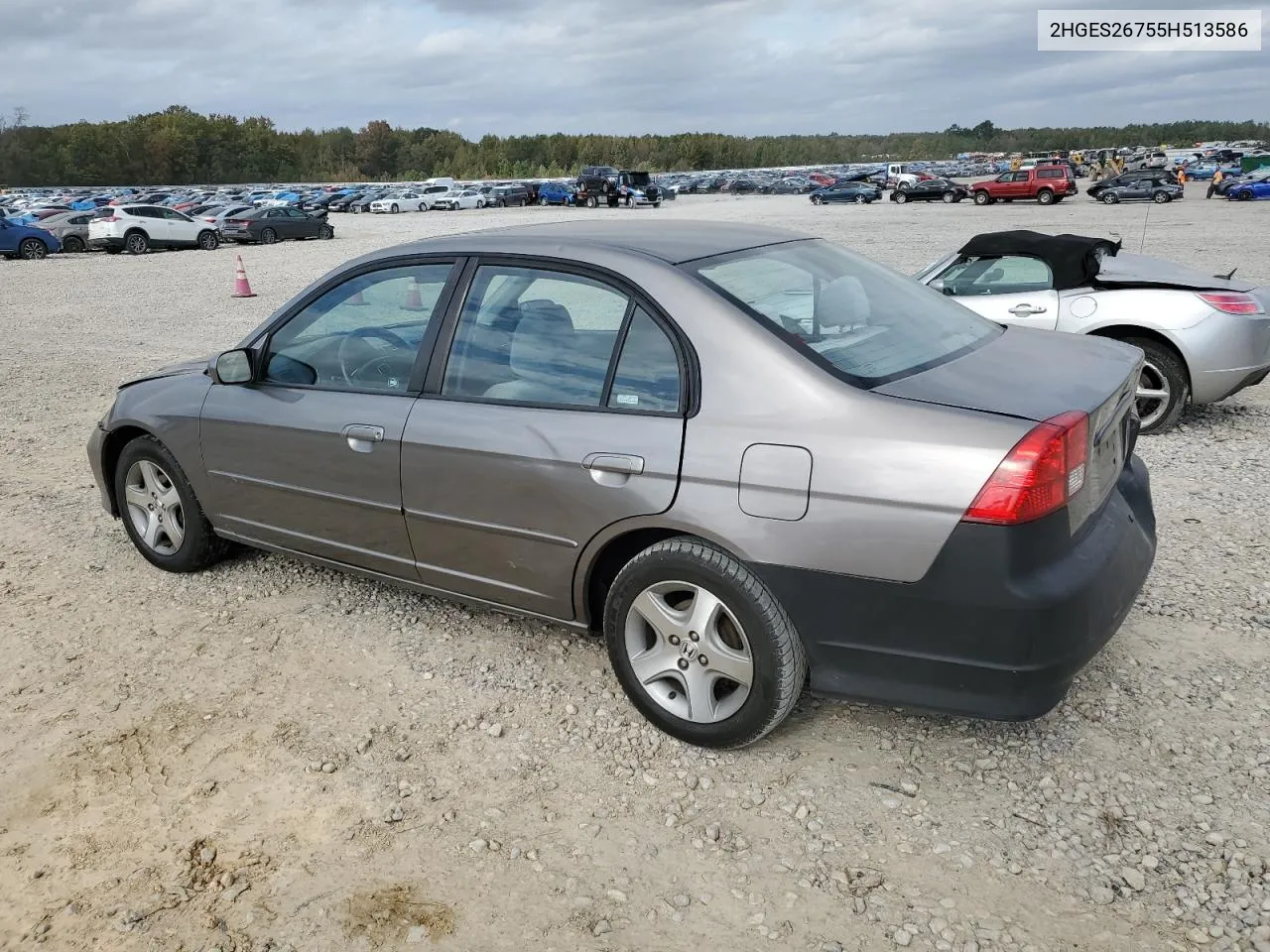 2005 Honda Civic Ex VIN: 2HGES26755H513586 Lot: 79181444