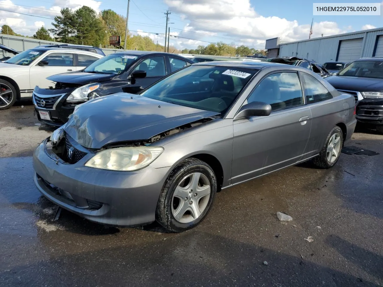 2005 Honda Civic Ex VIN: 1HGEM22975L052010 Lot: 79333224