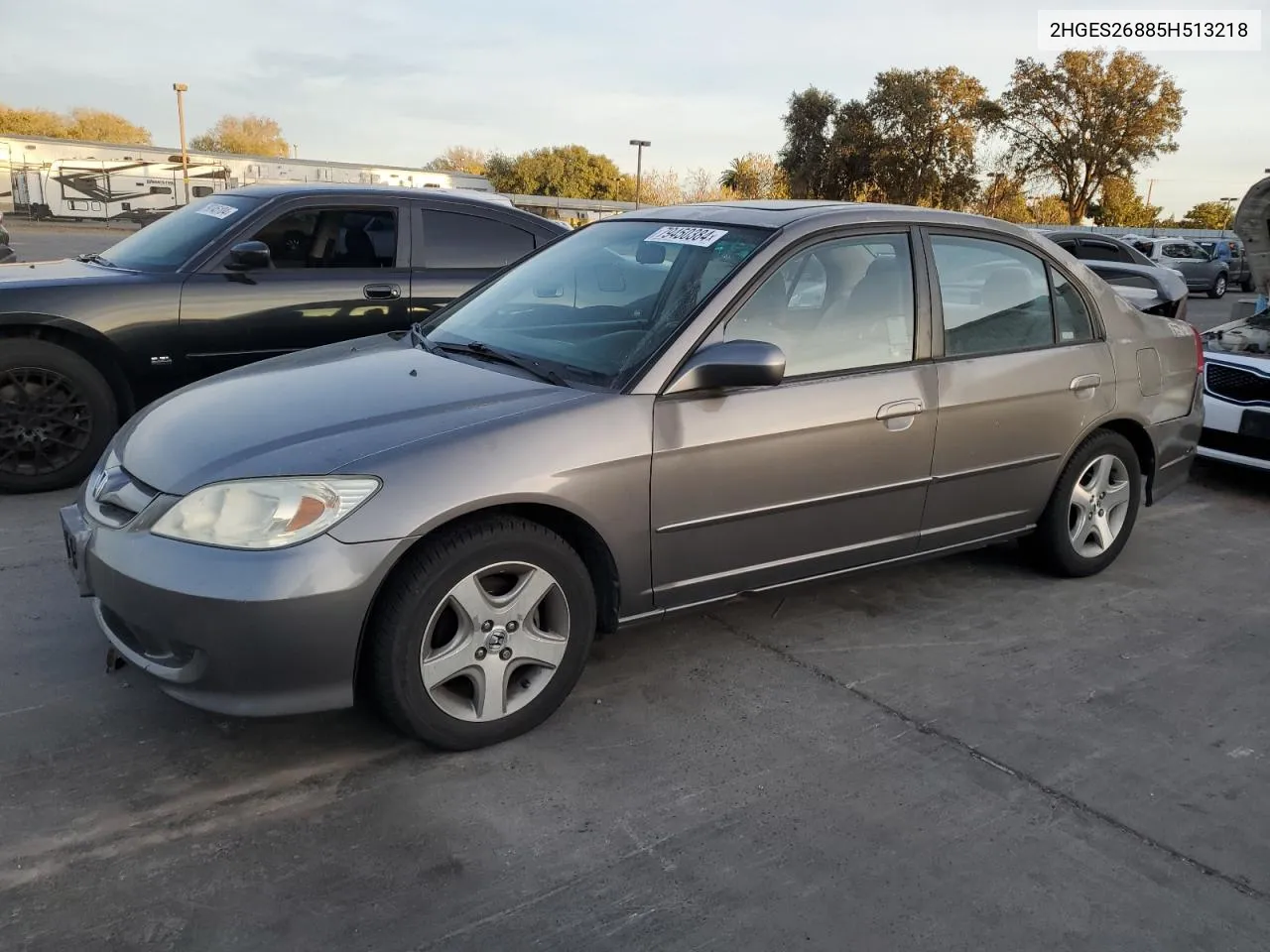 2005 Honda Civic Ex VIN: 2HGES26885H513218 Lot: 79450384