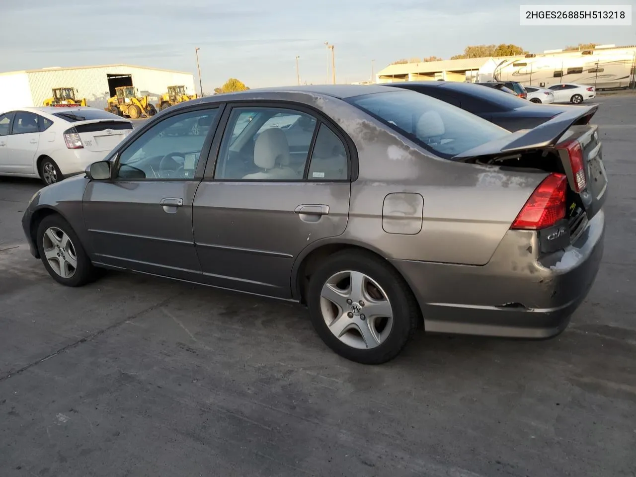 2005 Honda Civic Ex VIN: 2HGES26885H513218 Lot: 79450384