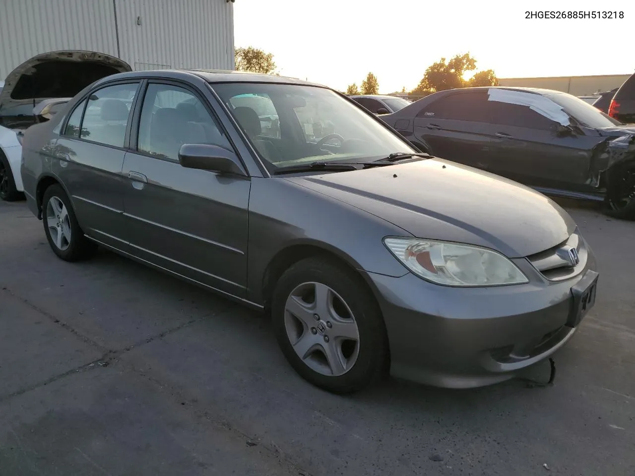 2005 Honda Civic Ex VIN: 2HGES26885H513218 Lot: 79450384