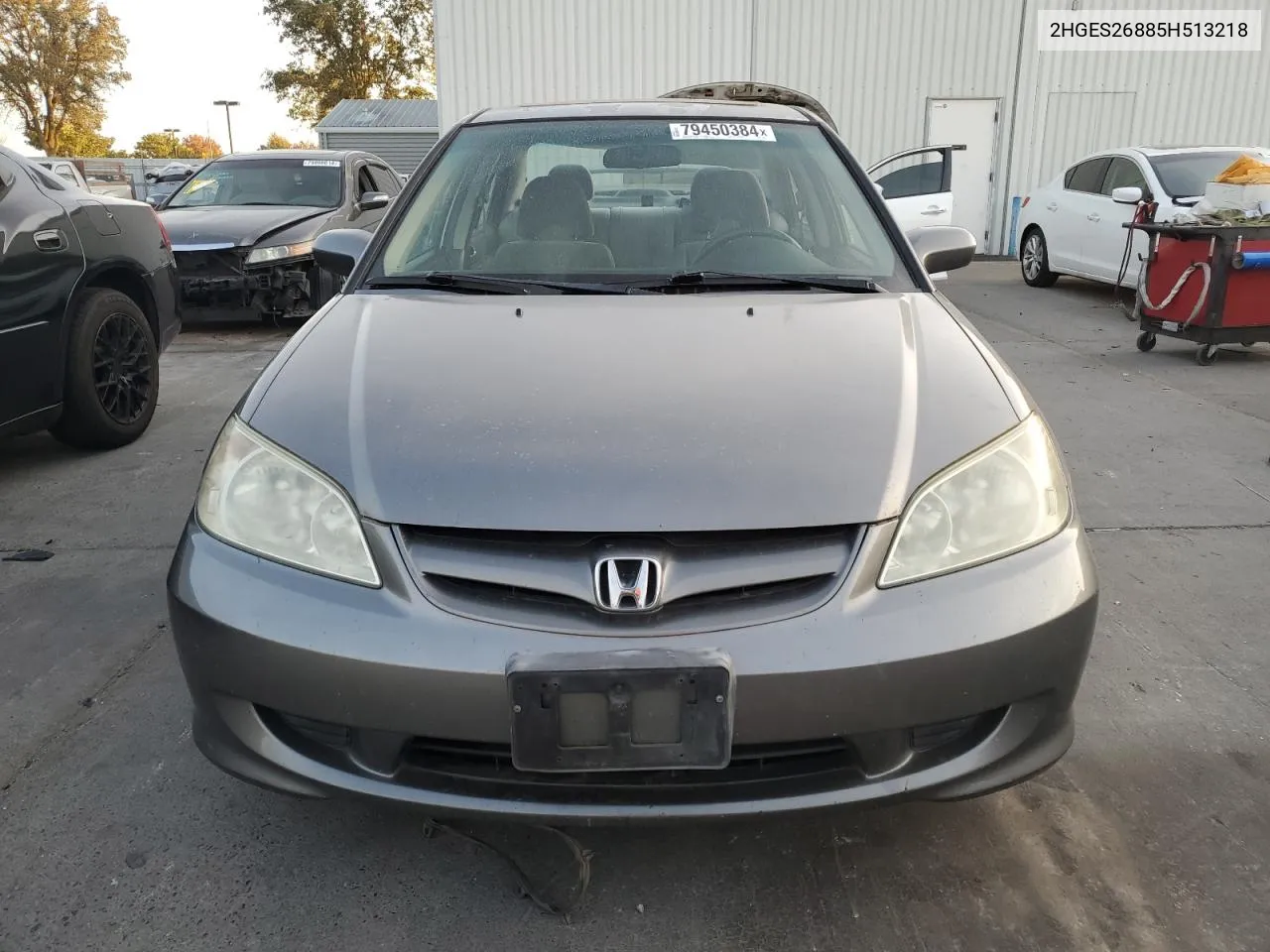 2005 Honda Civic Ex VIN: 2HGES26885H513218 Lot: 79450384