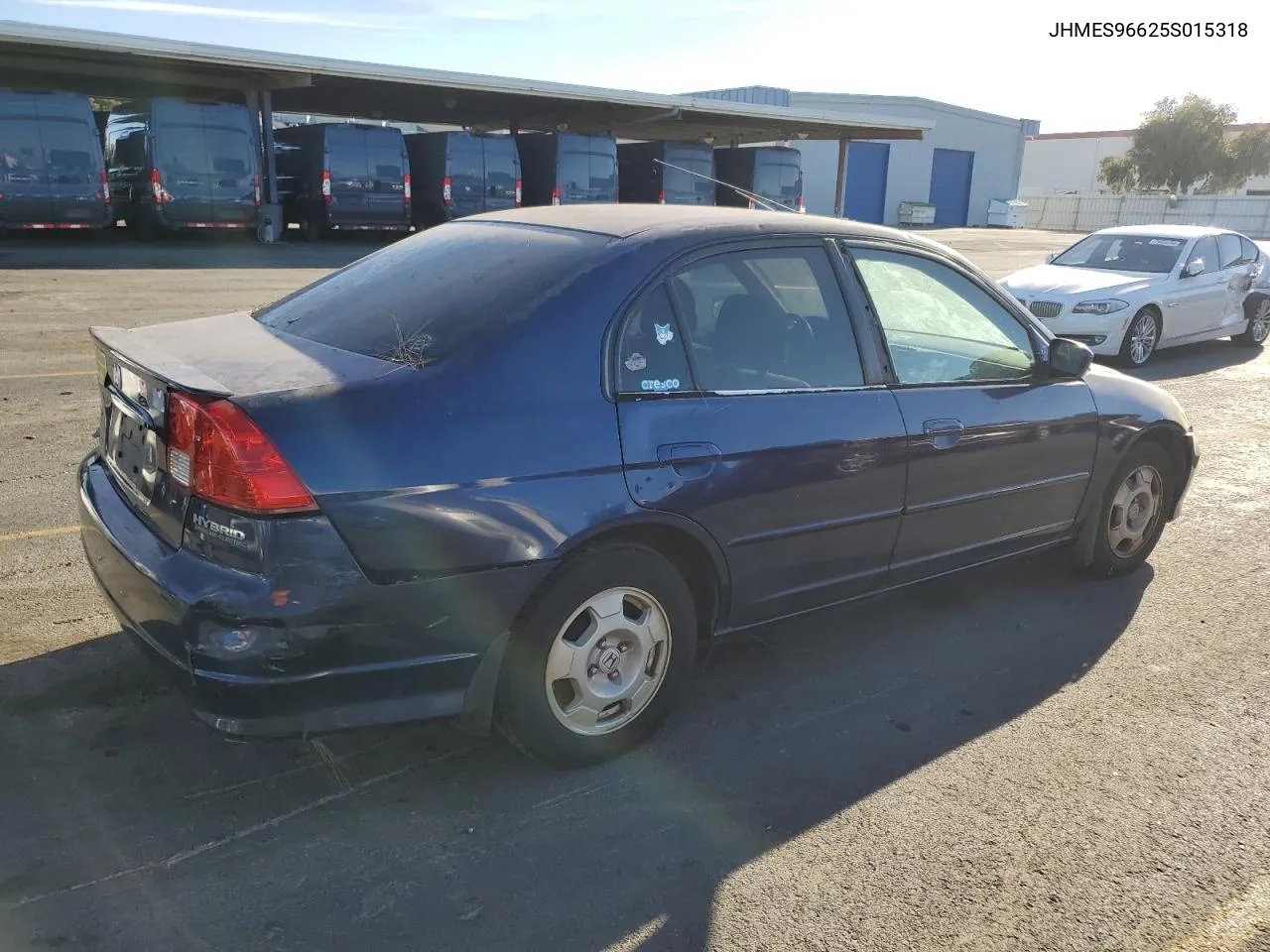 2005 Honda Civic Hybrid VIN: JHMES96625S015318 Lot: 79566564