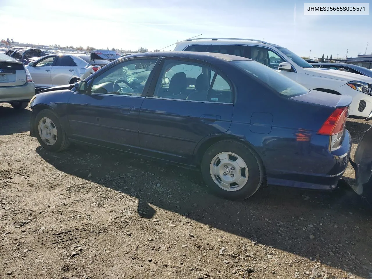 2005 Honda Civic Hybrid VIN: JHMES95665S005571 Lot: 80137464