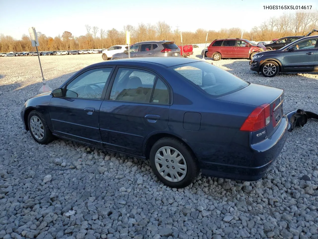 2005 Honda Civic Lx VIN: 1HGES165X5L014617 Lot: 80237934