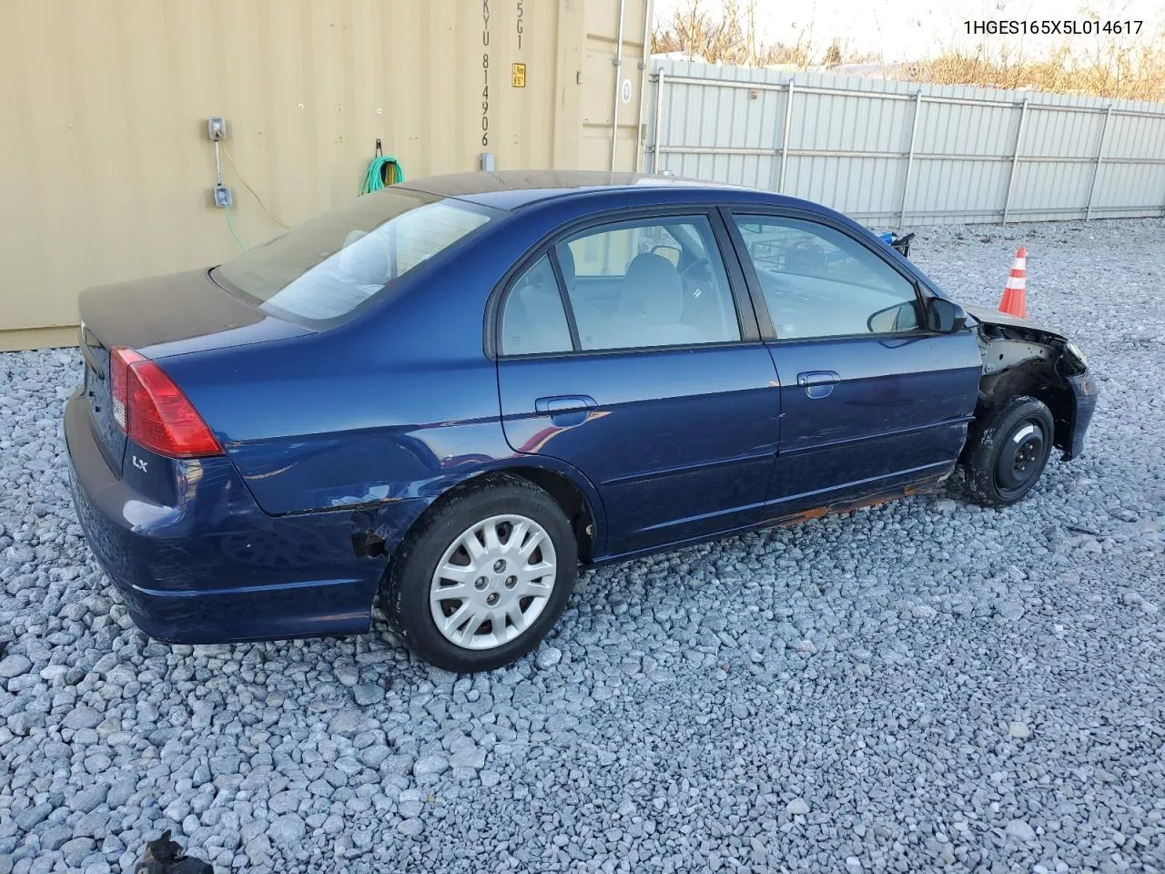 2005 Honda Civic Lx VIN: 1HGES165X5L014617 Lot: 80237934