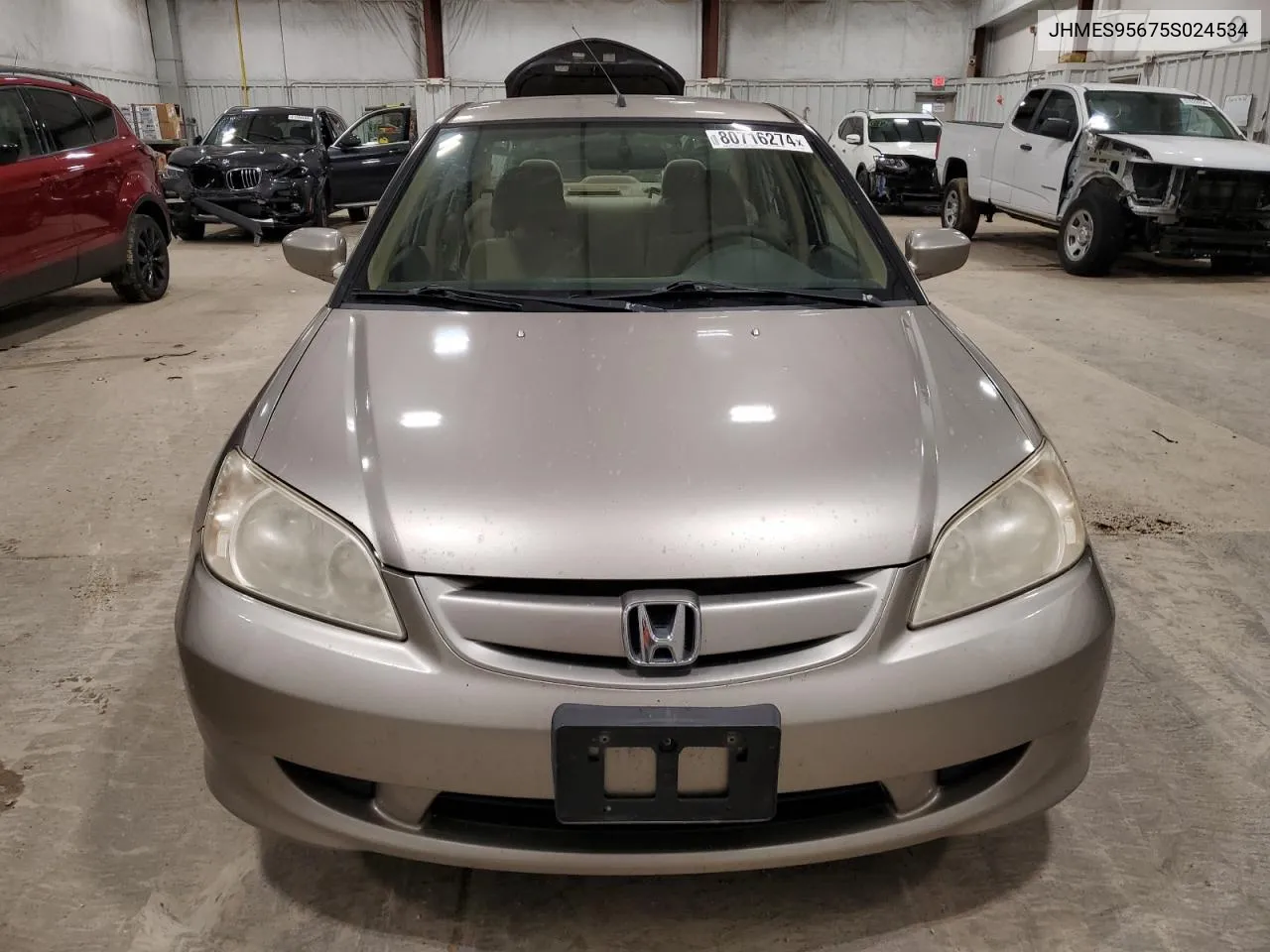 2005 Honda Civic Hybrid VIN: JHMES95675S024534 Lot: 80716274