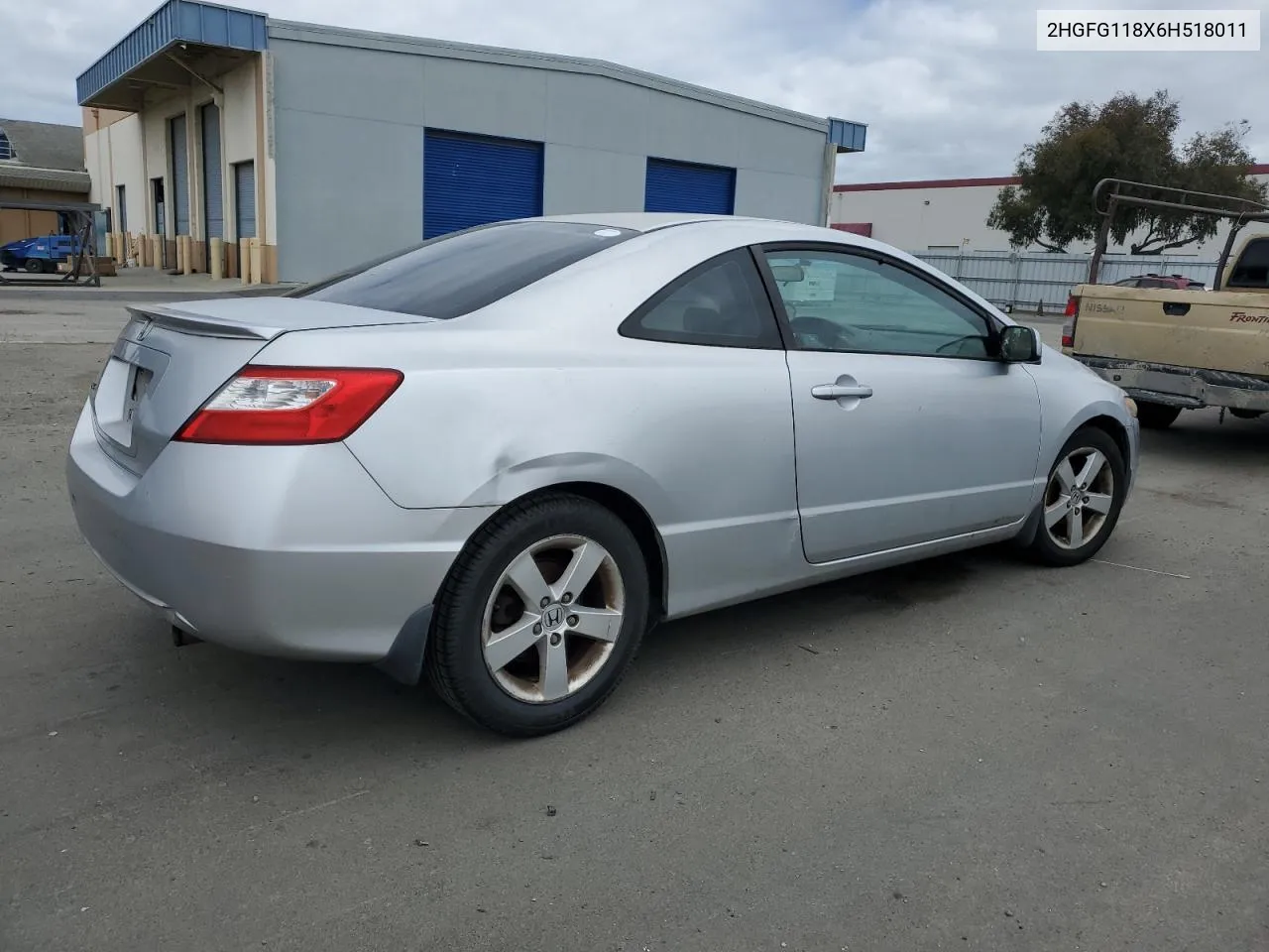 2006 Honda Civic Ex VIN: 2HGFG118X6H518011 Lot: 52154084