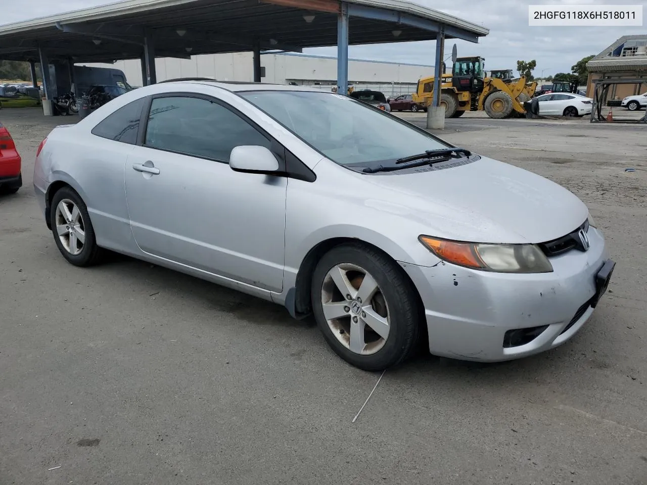 2006 Honda Civic Ex VIN: 2HGFG118X6H518011 Lot: 52154084