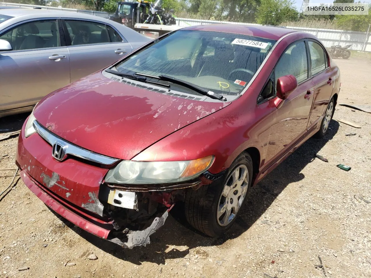 2006 Honda Civic Lx VIN: 1HGFA16526L035275 Lot: 58277584