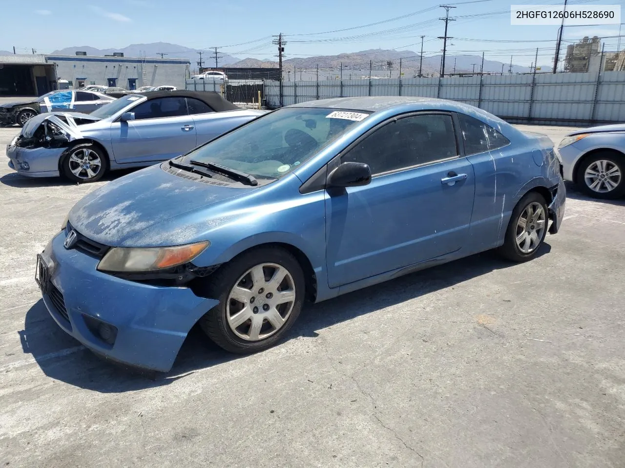 2006 Honda Civic Lx VIN: 2HGFG12606H528690 Lot: 63727304