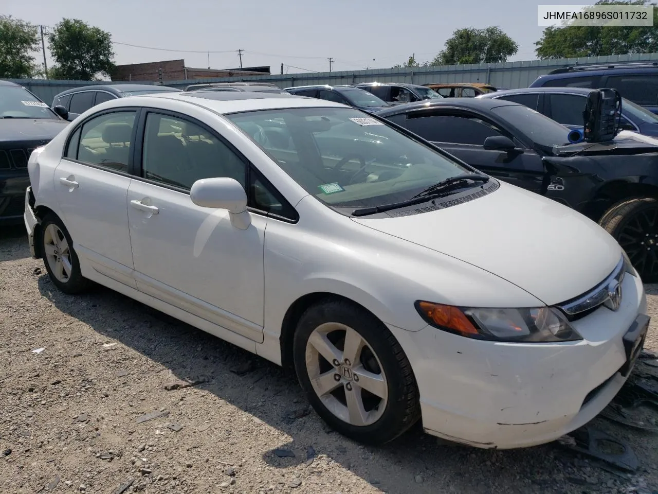 2006 Honda Civic Ex VIN: JHMFA16896S011732 Lot: 66031794