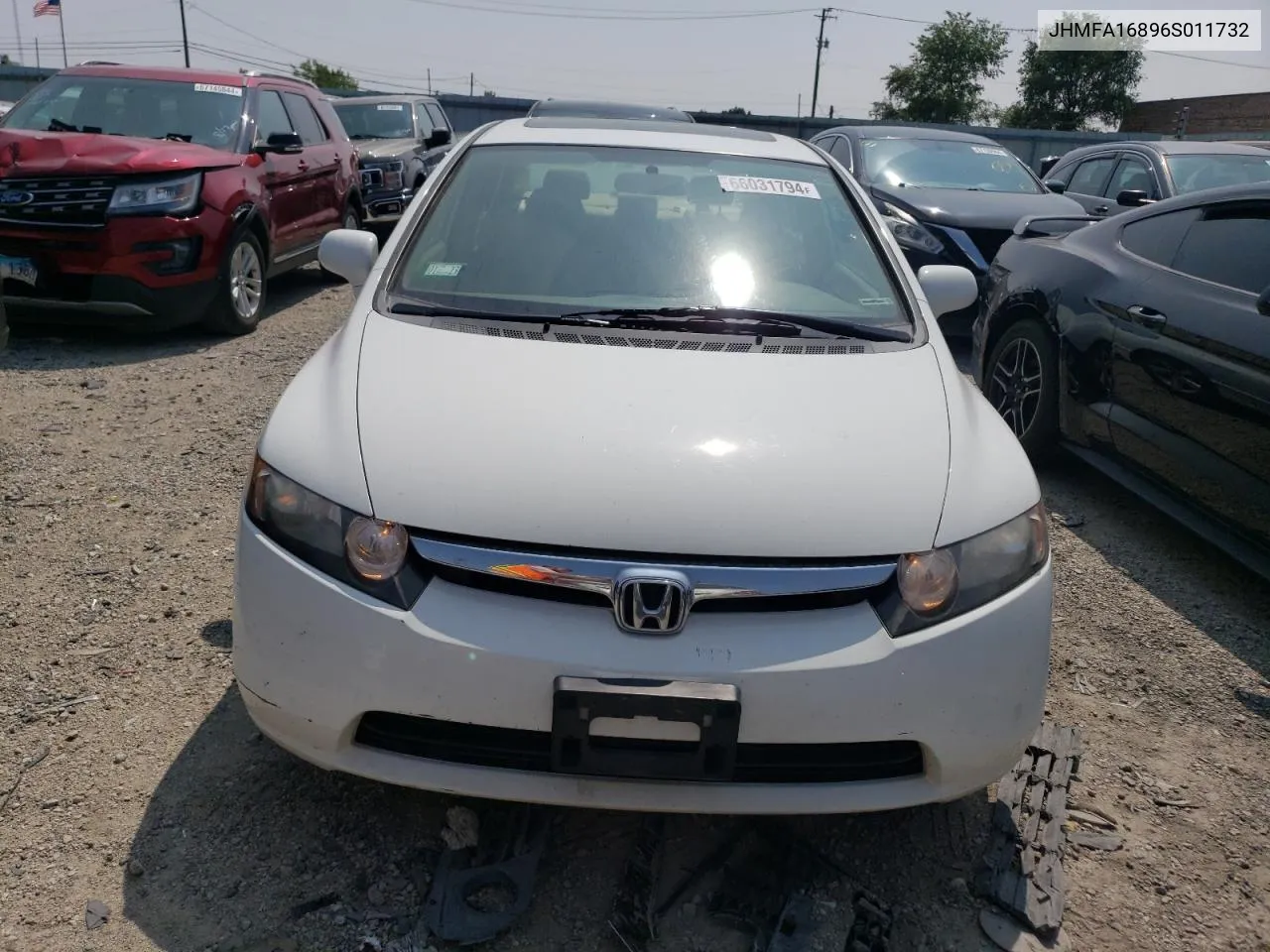 JHMFA16896S011732 2006 Honda Civic Ex