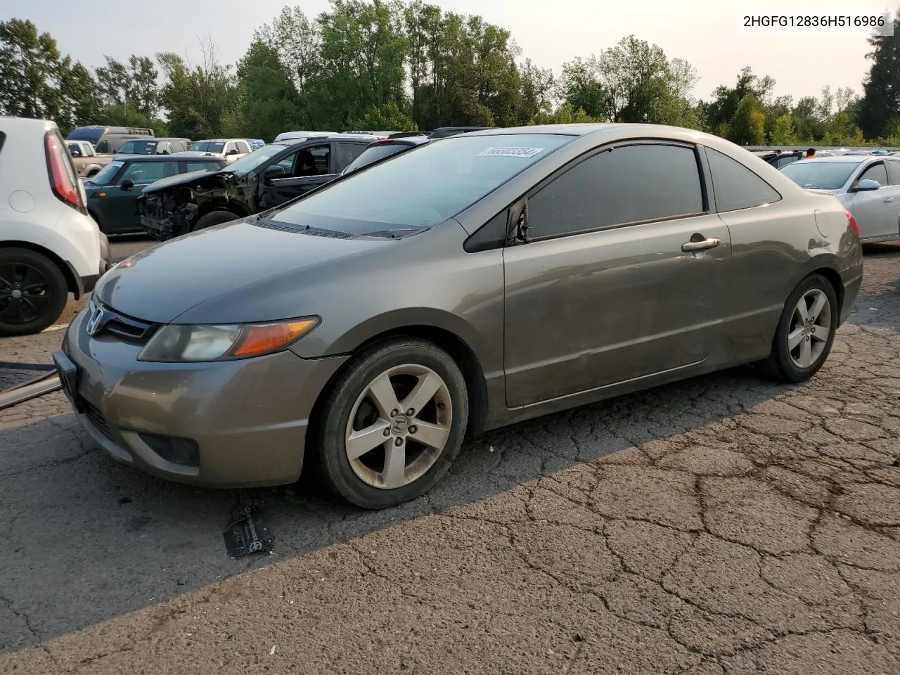 2HGFG12836H516986 2006 Honda Civic Ex