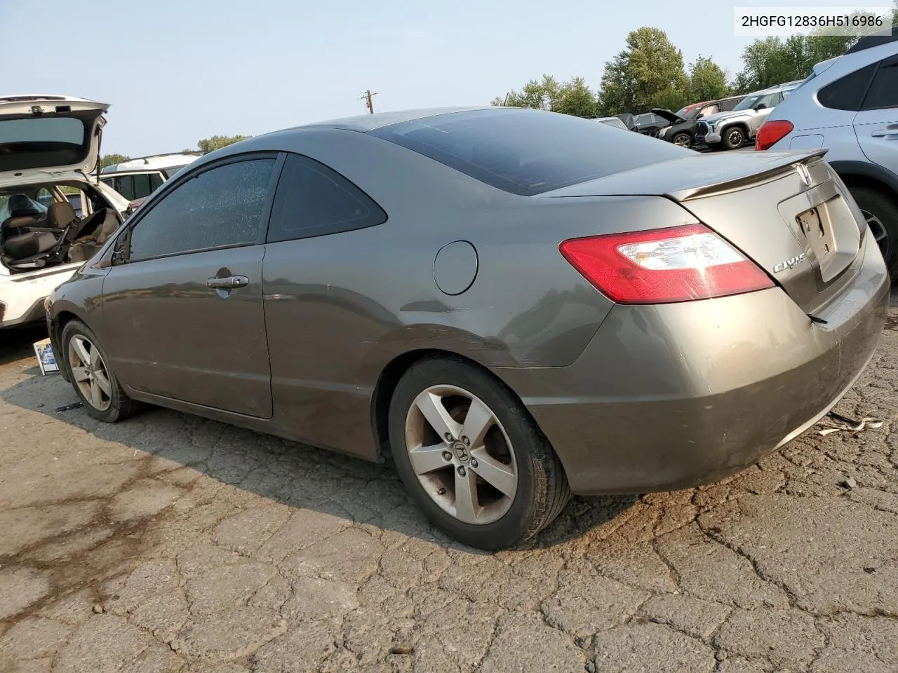 2006 Honda Civic Ex VIN: 2HGFG12836H516986 Lot: 66603354