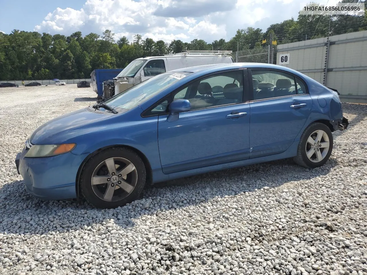 1HGFA16856L056986 2006 Honda Civic Ex