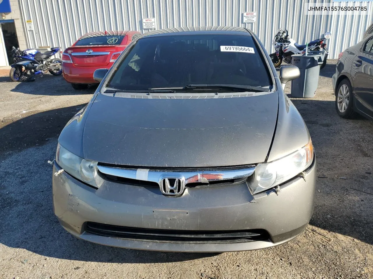 2006 Honda Civic Lx VIN: JHMFA15576S004785 Lot: 69195664