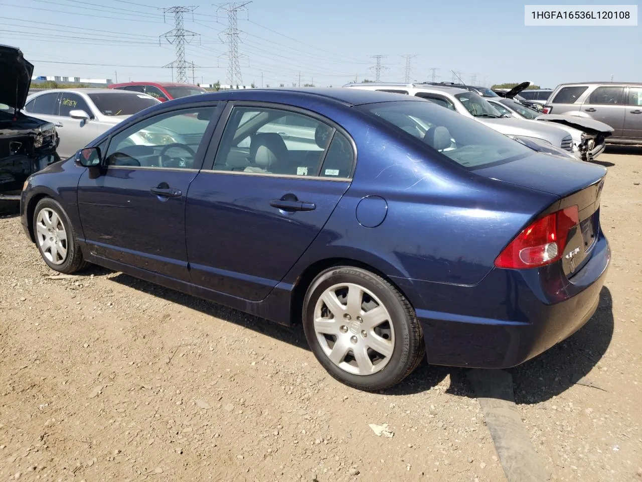 2006 Honda Civic Lx VIN: 1HGFA16536L120108 Lot: 70722744