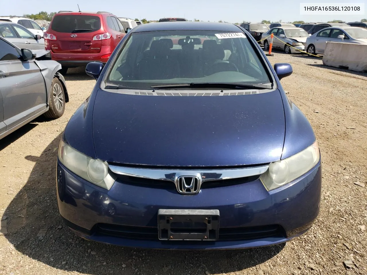 2006 Honda Civic Lx VIN: 1HGFA16536L120108 Lot: 70722744