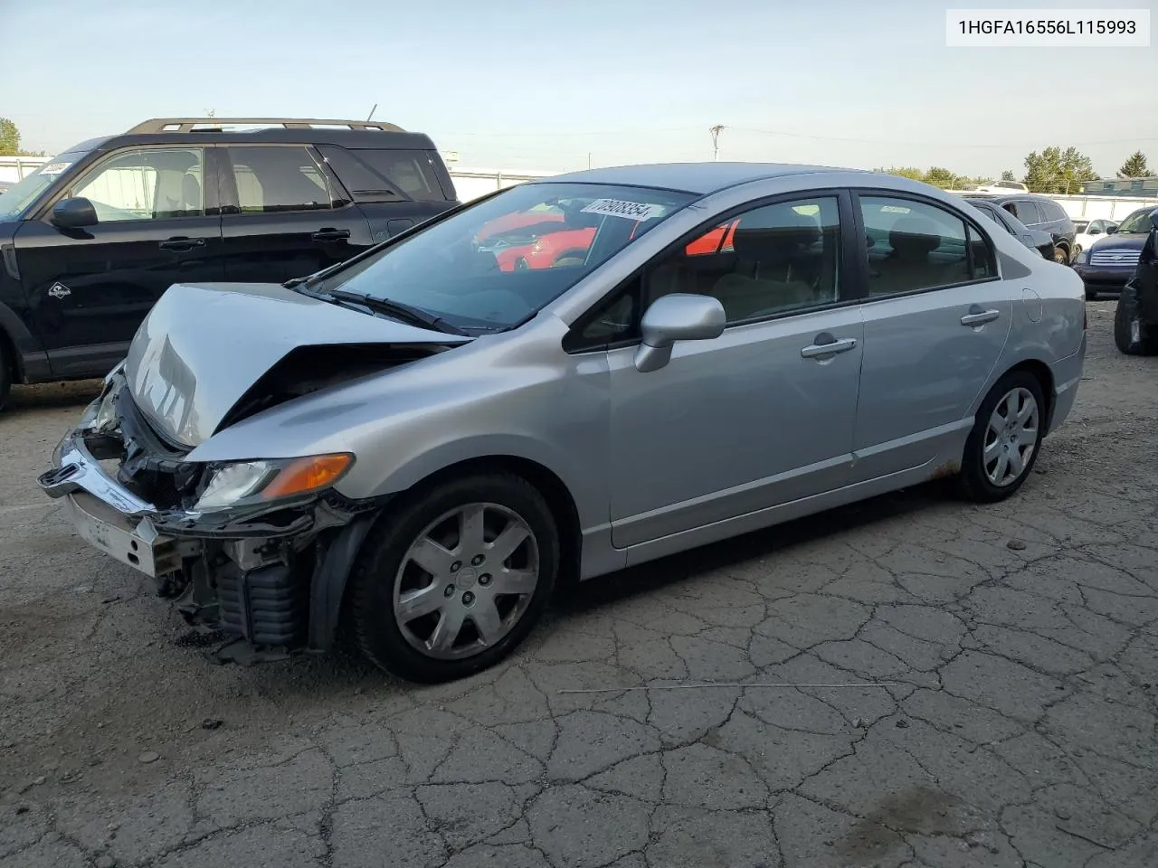 2006 Honda Civic Lx VIN: 1HGFA16556L115993 Lot: 70908354