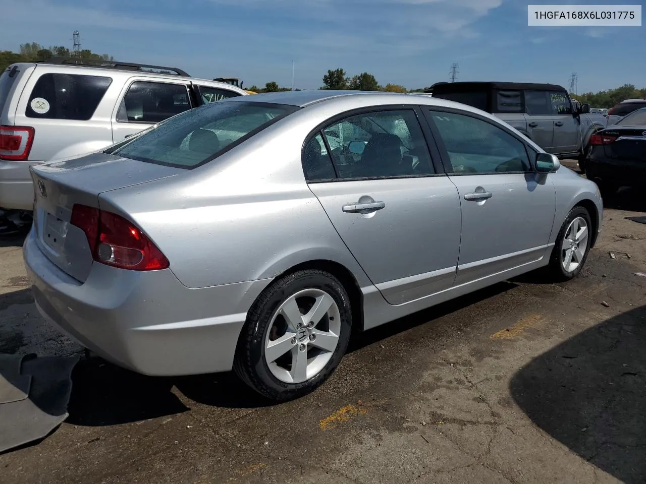 2006 Honda Civic Ex VIN: 1HGFA168X6L031775 Lot: 71561244