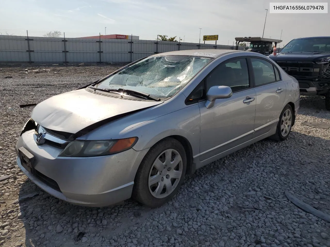 1HGFA16556L079478 2006 Honda Civic Lx