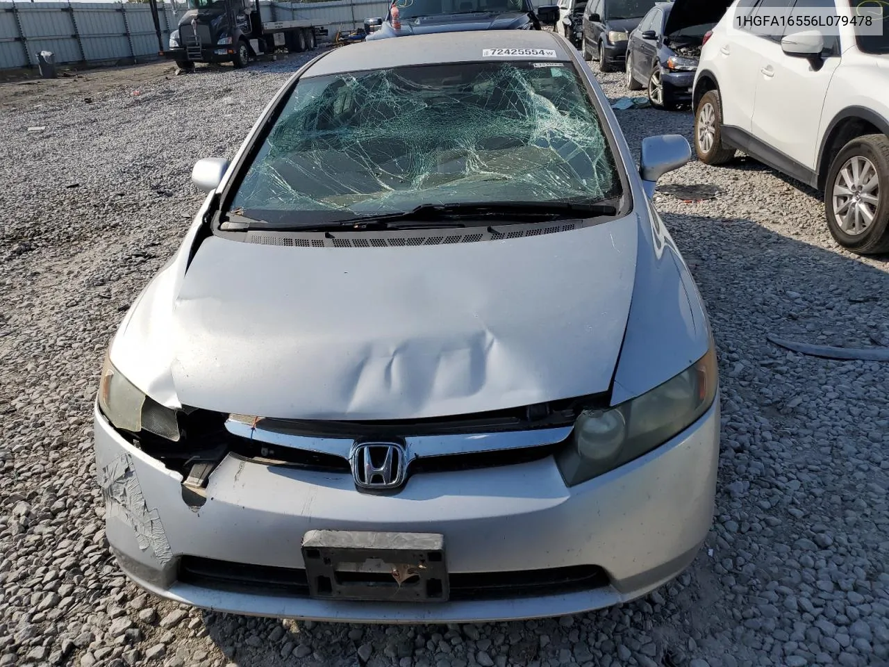 1HGFA16556L079478 2006 Honda Civic Lx