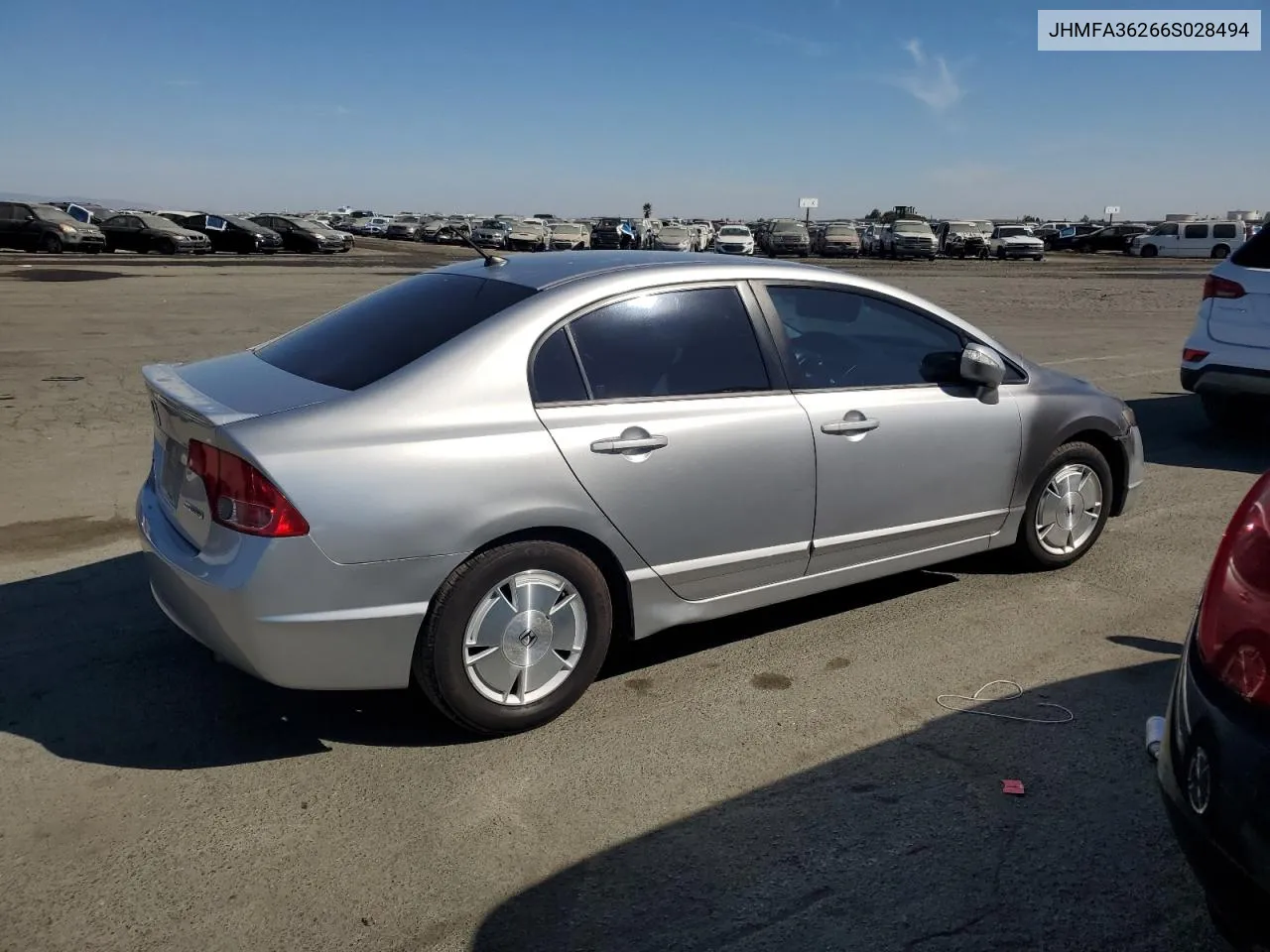 JHMFA36266S028494 2006 Honda Civic Hybrid