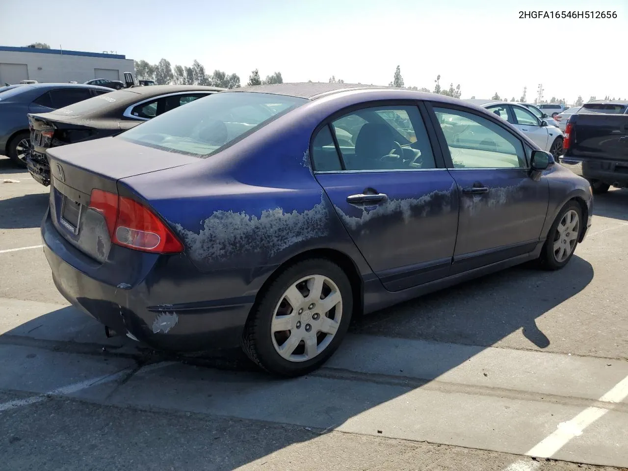 2006 Honda Civic Lx VIN: 2HGFA16546H512656 Lot: 72738564