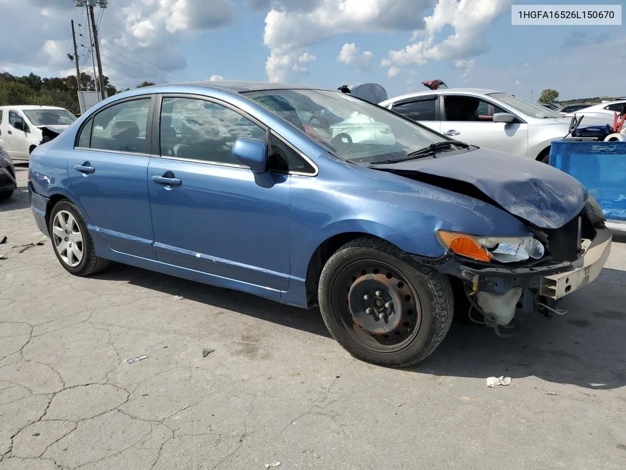 2006 Honda Civic Lx VIN: 1HGFA16526L150670 Lot: 73639574