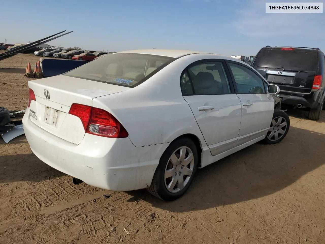 2006 Honda Civic Lx VIN: 1HGFA16596L074848 Lot: 73739464