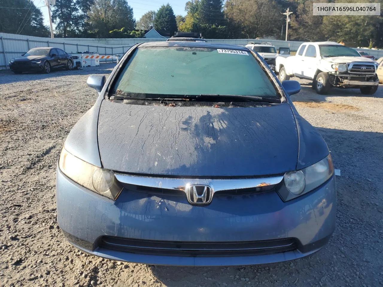 1HGFA16596L040764 2006 Honda Civic Lx