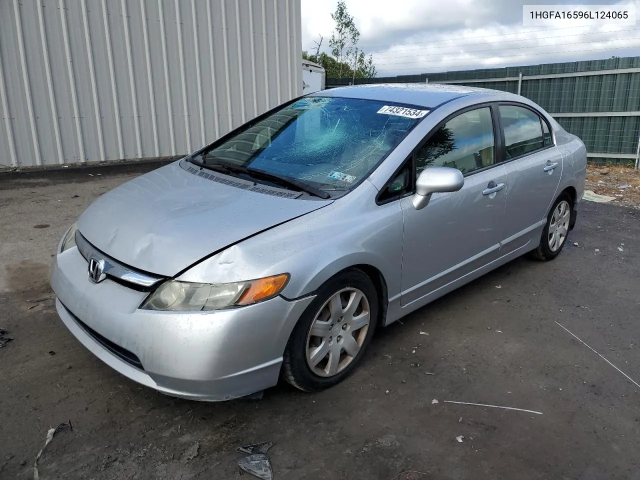 1HGFA16596L124065 2006 Honda Civic Lx