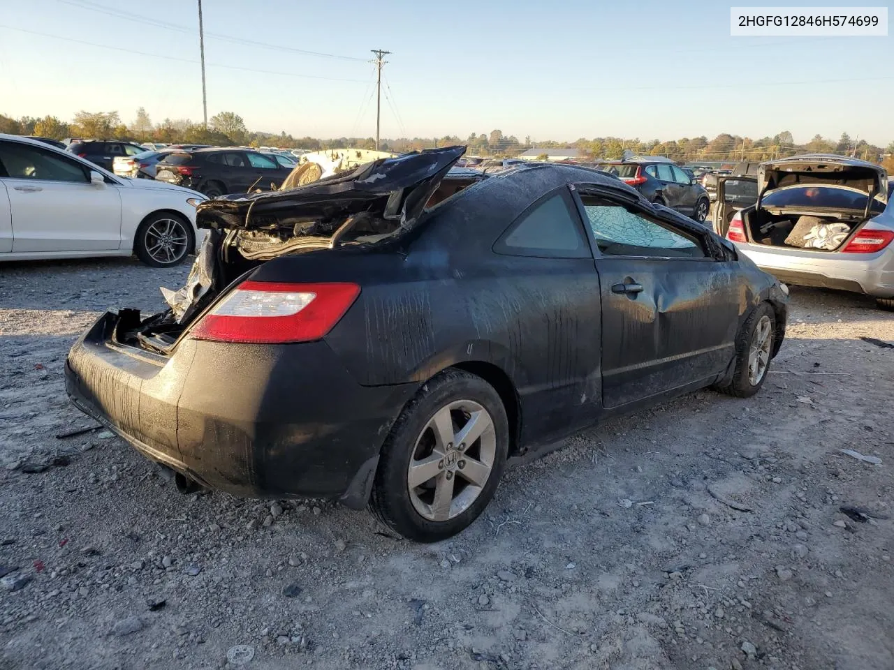 2HGFG12846H574699 2006 Honda Civic Ex