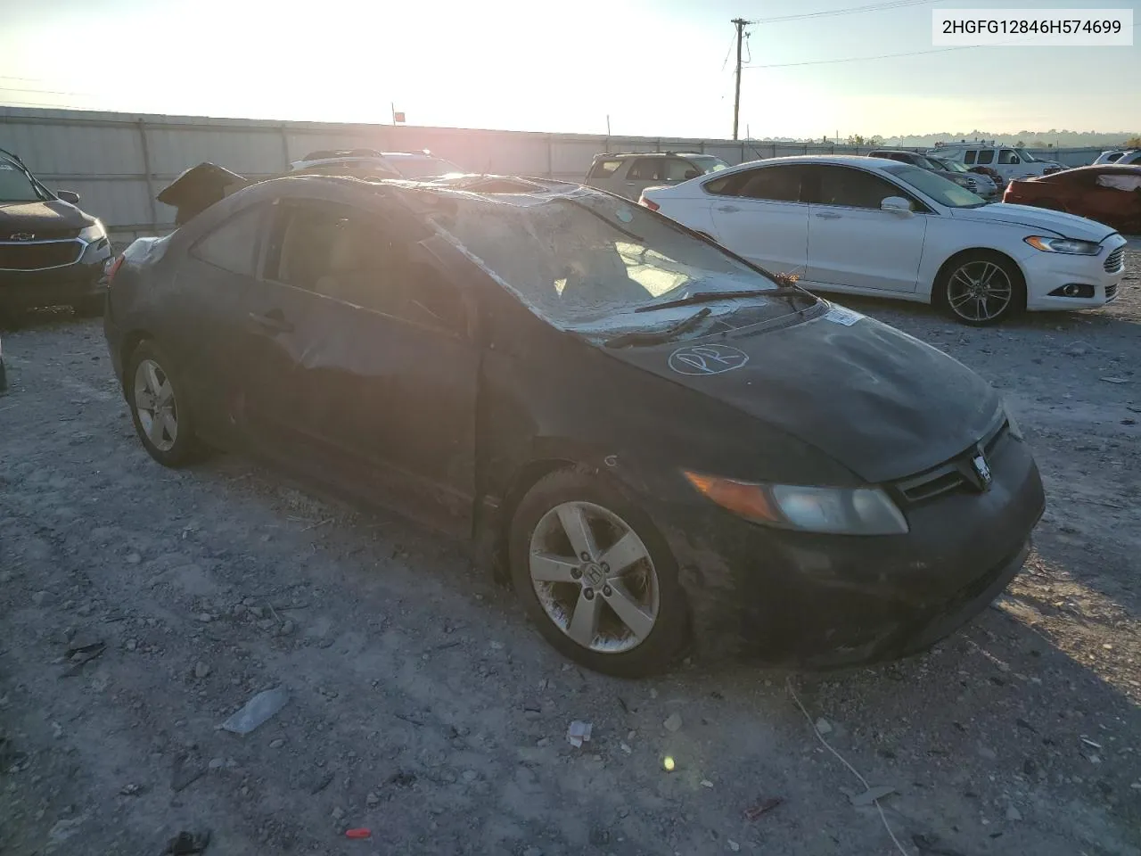 2HGFG12846H574699 2006 Honda Civic Ex