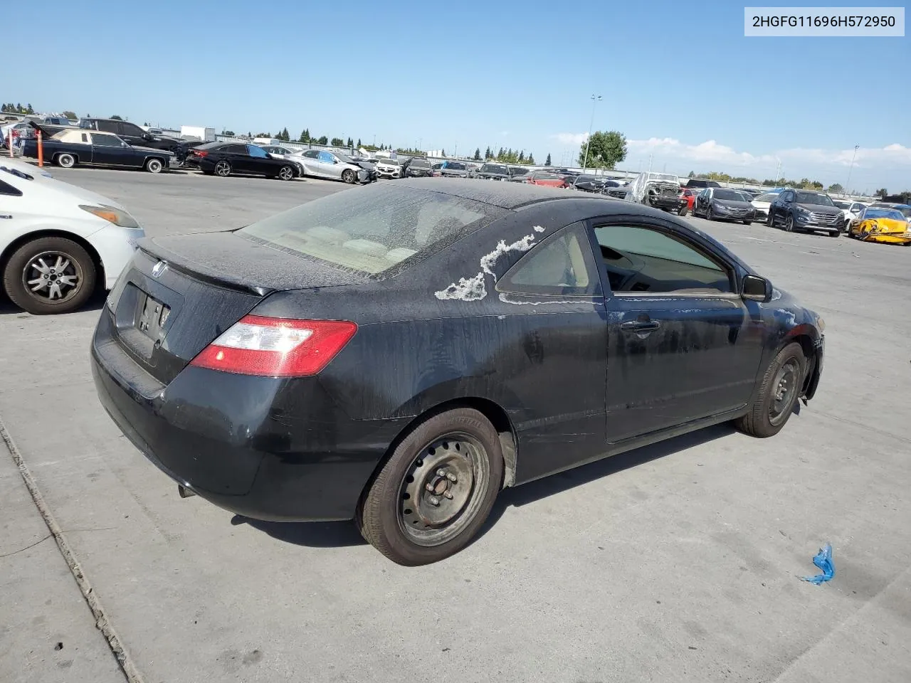 2006 Honda Civic Lx VIN: 2HGFG11696H572950 Lot: 74624094