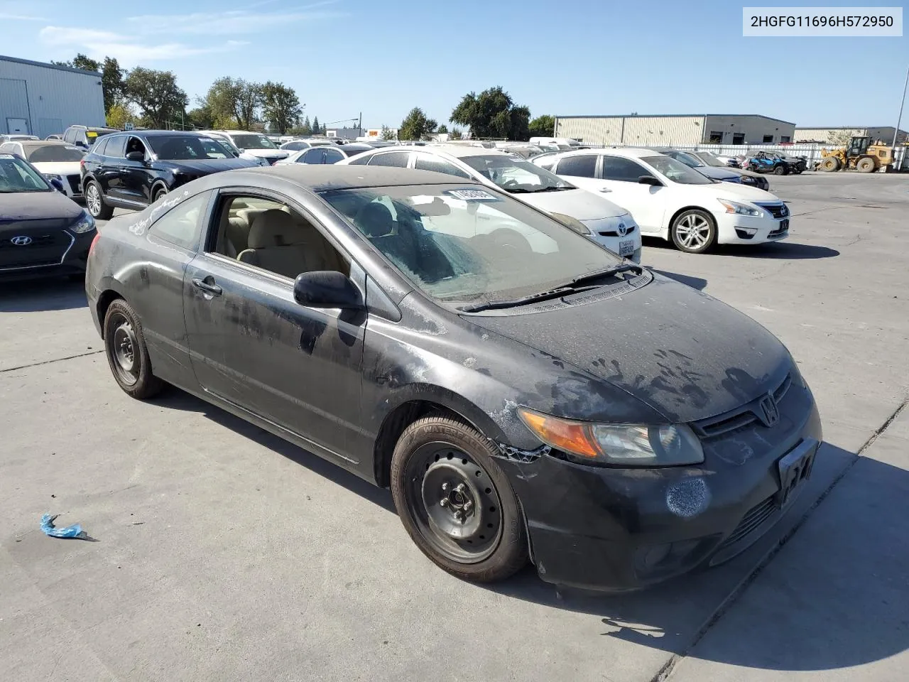 2006 Honda Civic Lx VIN: 2HGFG11696H572950 Lot: 74624094