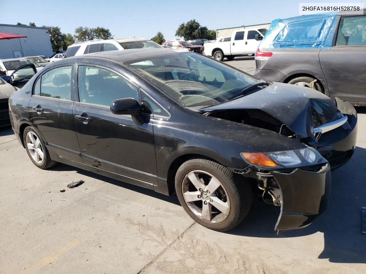 2HGFA16816H528758 2006 Honda Civic Ex