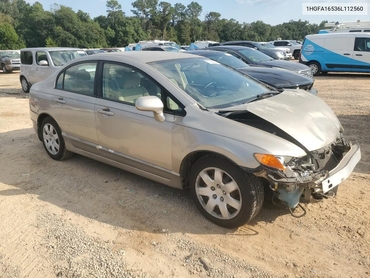 1HGFA16536L112560 2006 Honda Civic Lx