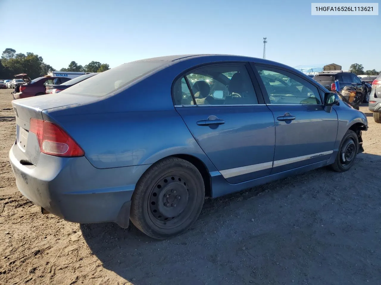 2006 Honda Civic Lx VIN: 1HGFA16526L113621 Lot: 75199444