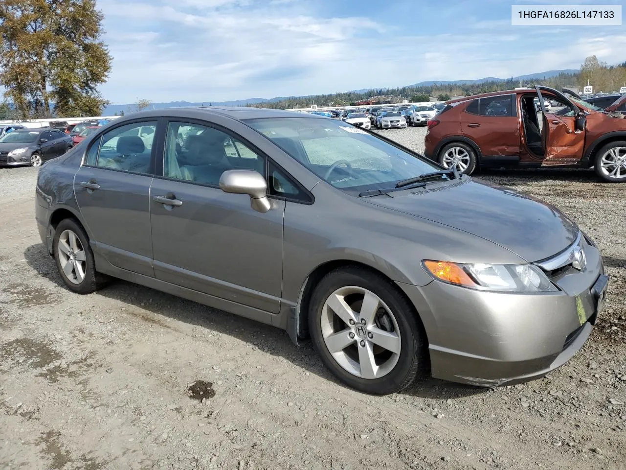 1HGFA16826L147133 2006 Honda Civic Ex